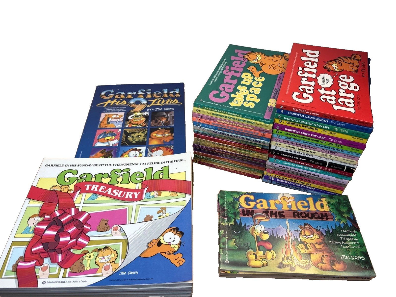 Huge Vintage Garfield Book Lot Of 47 Jim Davis Comics Very Good Condition 1980’s Huge Vintage Garfield Book Lot Of 47 Jim Davis Comics Very Good Condition 1980’s