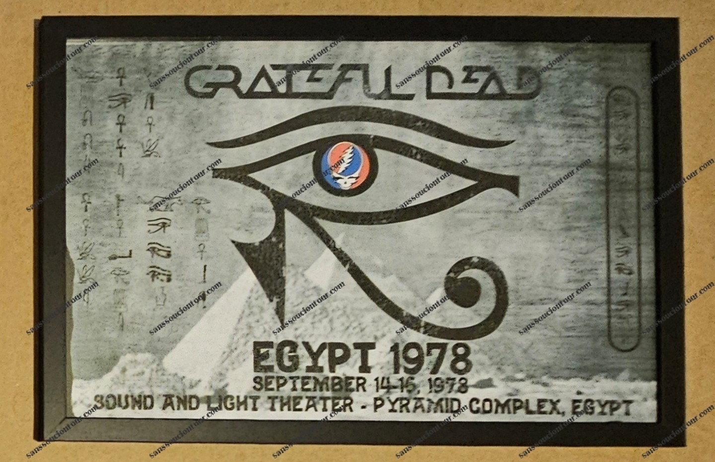 Grateful Dead - Egypt '78 Beautifully framed 11x17 Limited Edition lot print