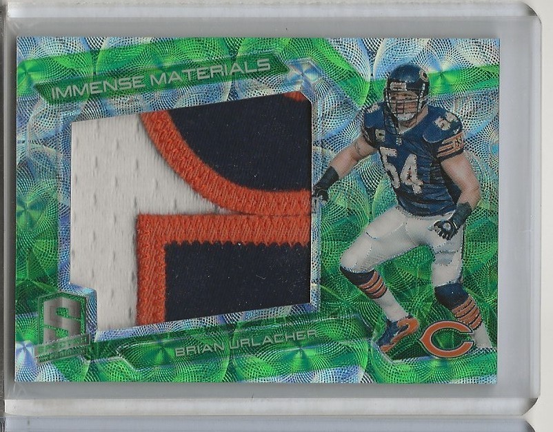 Brian Urlacher 2016 Spectra Immense Materials Football 3-Color Patch 10/10