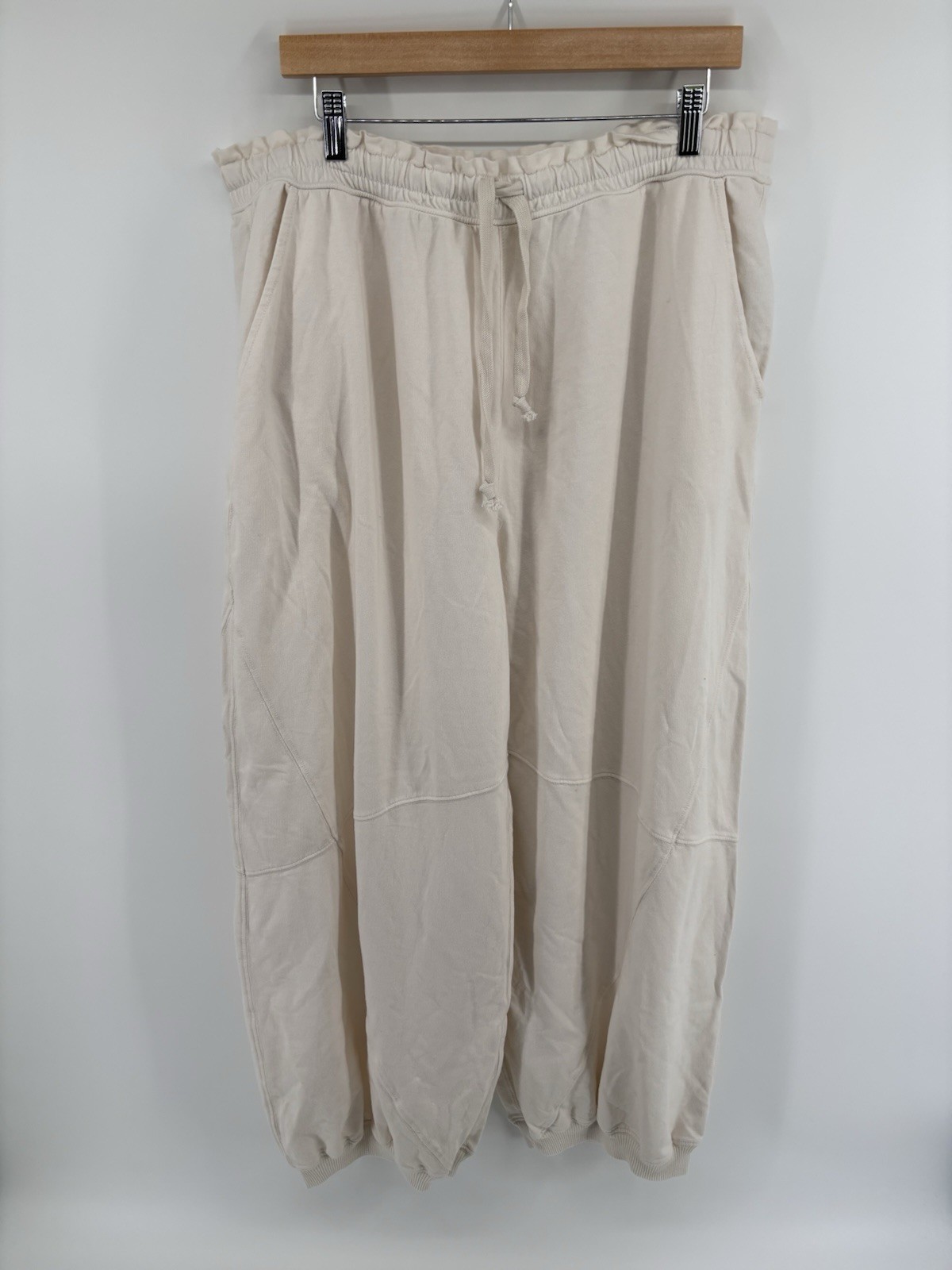 NWOT Aerie Wide Leg Jogger Sweatpants Sz XL Cozy Lounge Momcore Cottagecore