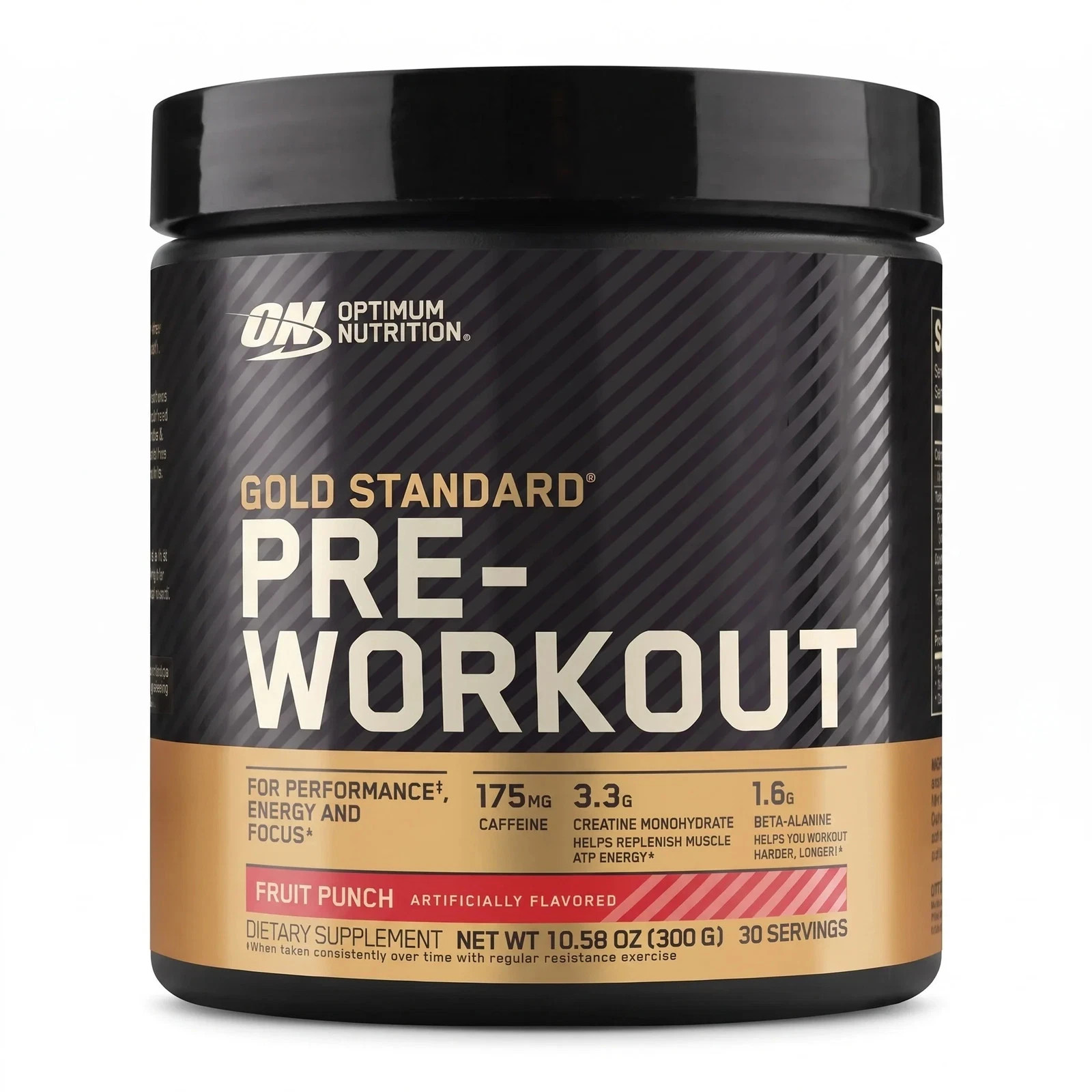 Optimum Nutrition 2730505 Gold Standard Pre-Workout Fruit Punch - 30 Servings