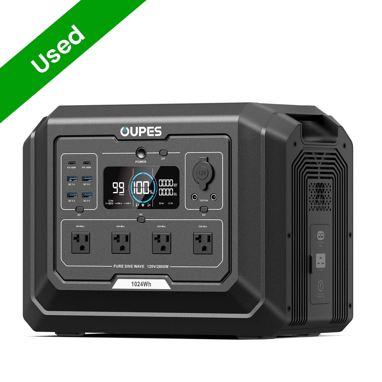 OUPES 1024Wh Mega 1 Portable Power Station 2000W Solar Generator LFP Battery RV OUPES 1024Wh Mega 1 Portable Power Station 2000W Solar Generator LFP Battery RV