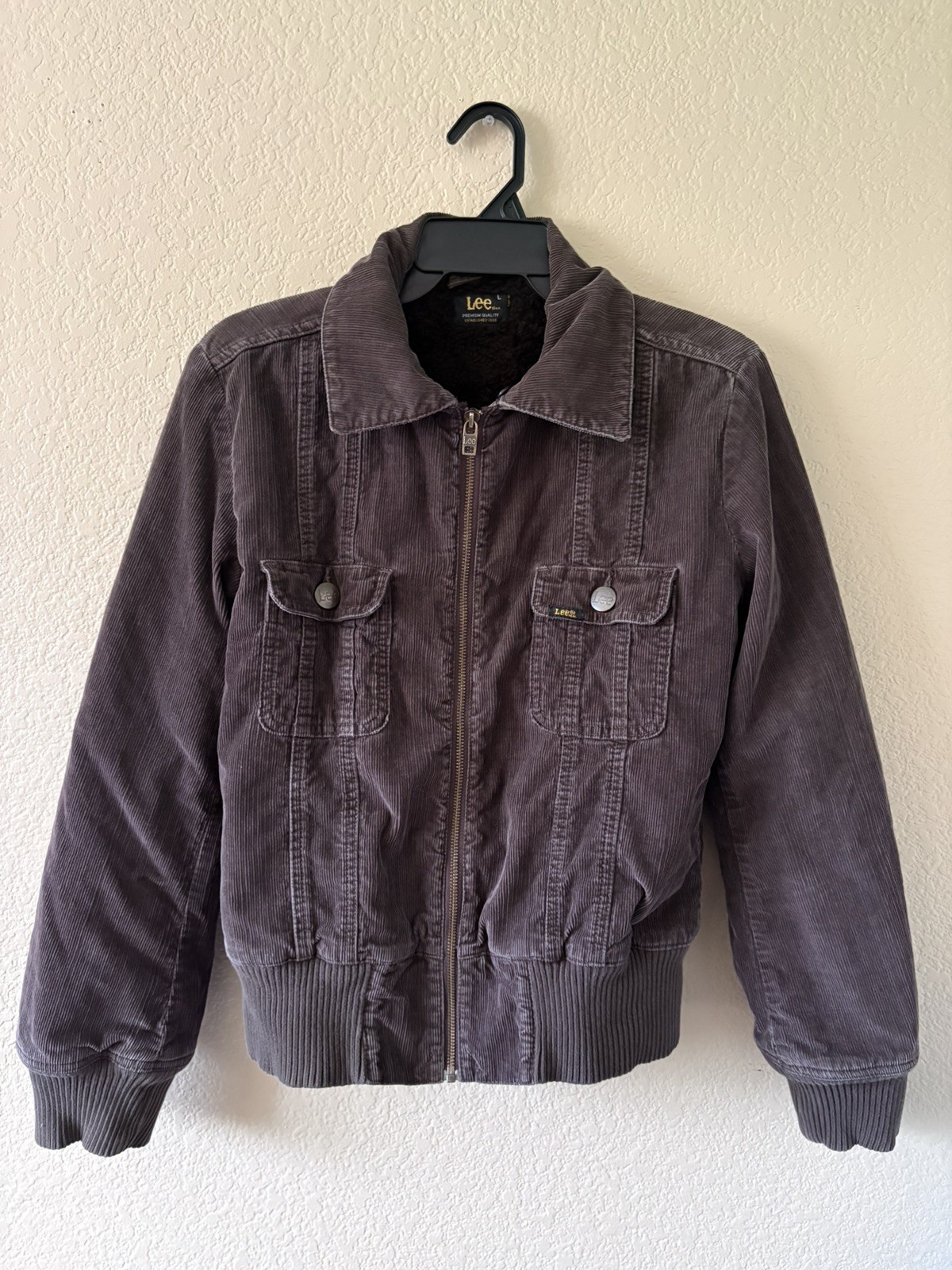 Y2K Lee Zip Rider Sherpa Jacket Brown Corduroy Trucker Made in Turkey LARGE Y2K Lee Zip Rider Sherpa Jacket Brown Corduroy Trucker Made in Turkey LARGE