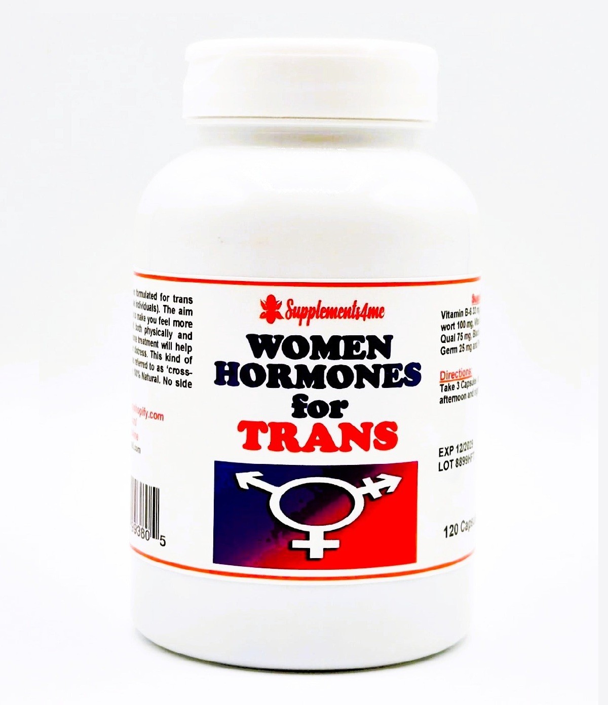 Natural change Male to Female capsules Made in USA