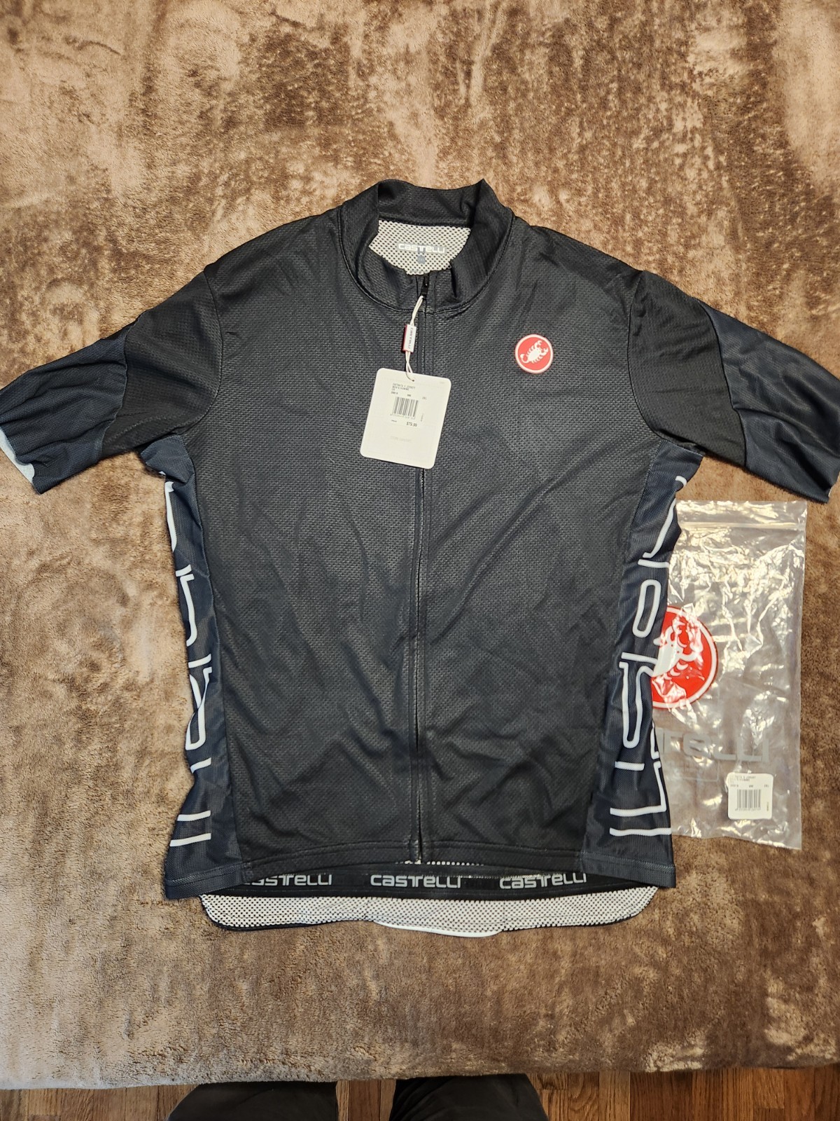 2XL CASTELLI CYCLING JERSEY XXL Entrata V Men\'s/ Commercial CN  (New)