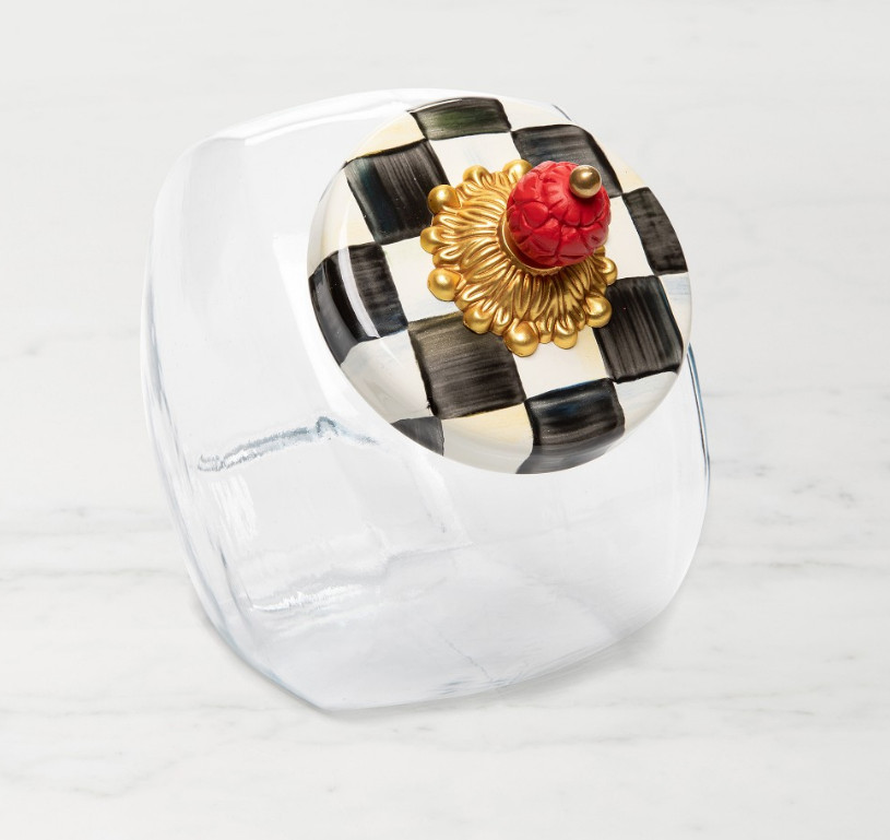 MacKenzie-Childs Sweets Jar Courtly Check MacKenzie-Childs Sweets Jar Courtly Check