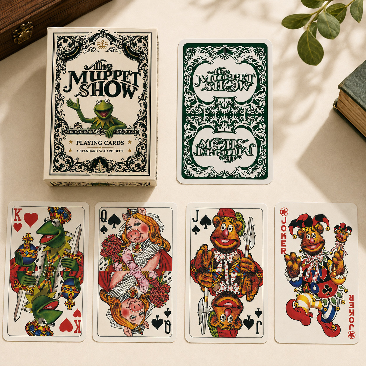The Muppets Playing Cards Deck, Kermit Miss Piggy Fozzie Gonzo Poker Cards