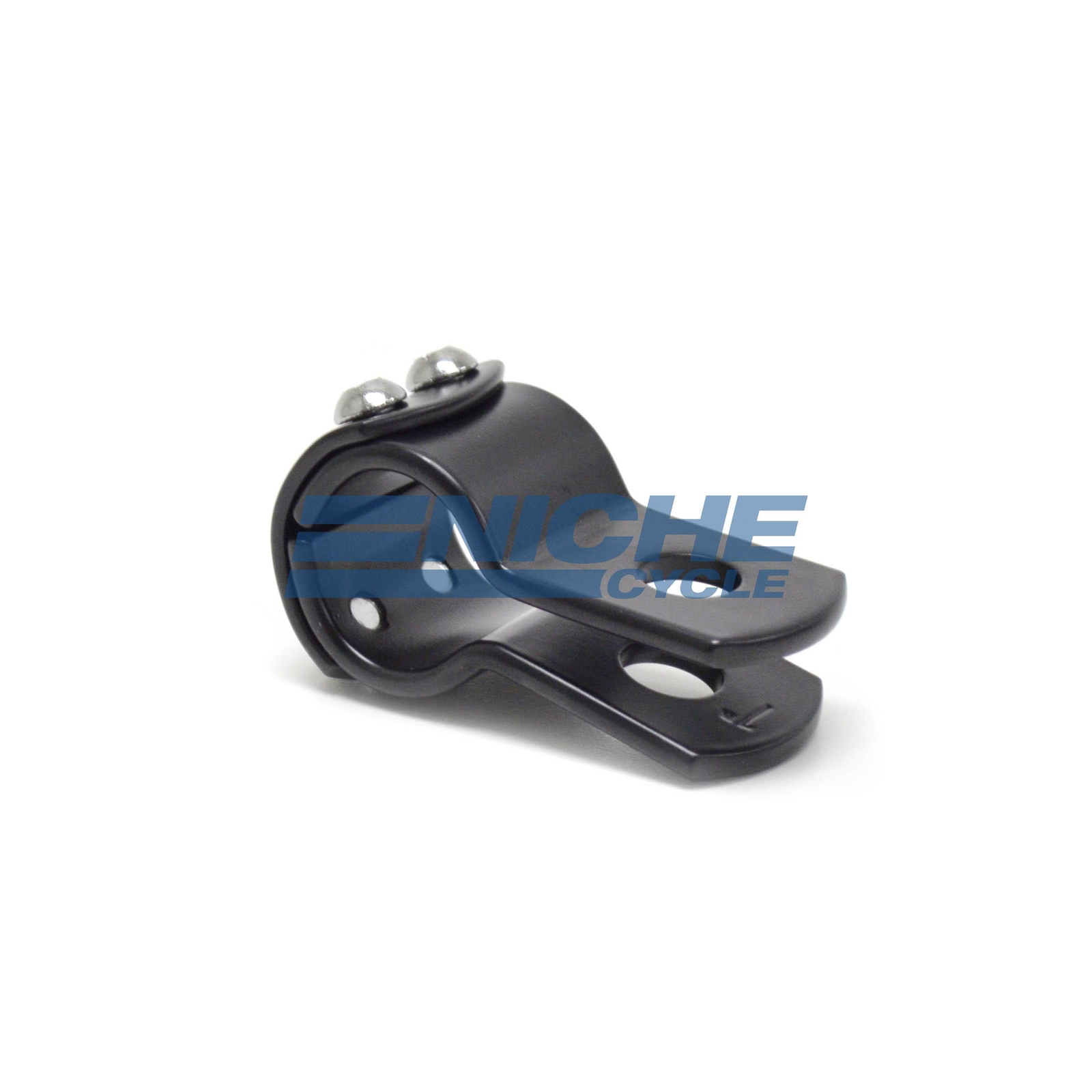 3-Piece Exhaust Frame Footpeg Hanger Motorcycle Clamp Black 1-1/8\