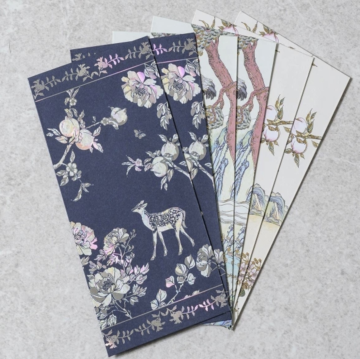 Daiso Korea Traditional Oriental Art Money Gift Envelopes 6P From Seoul