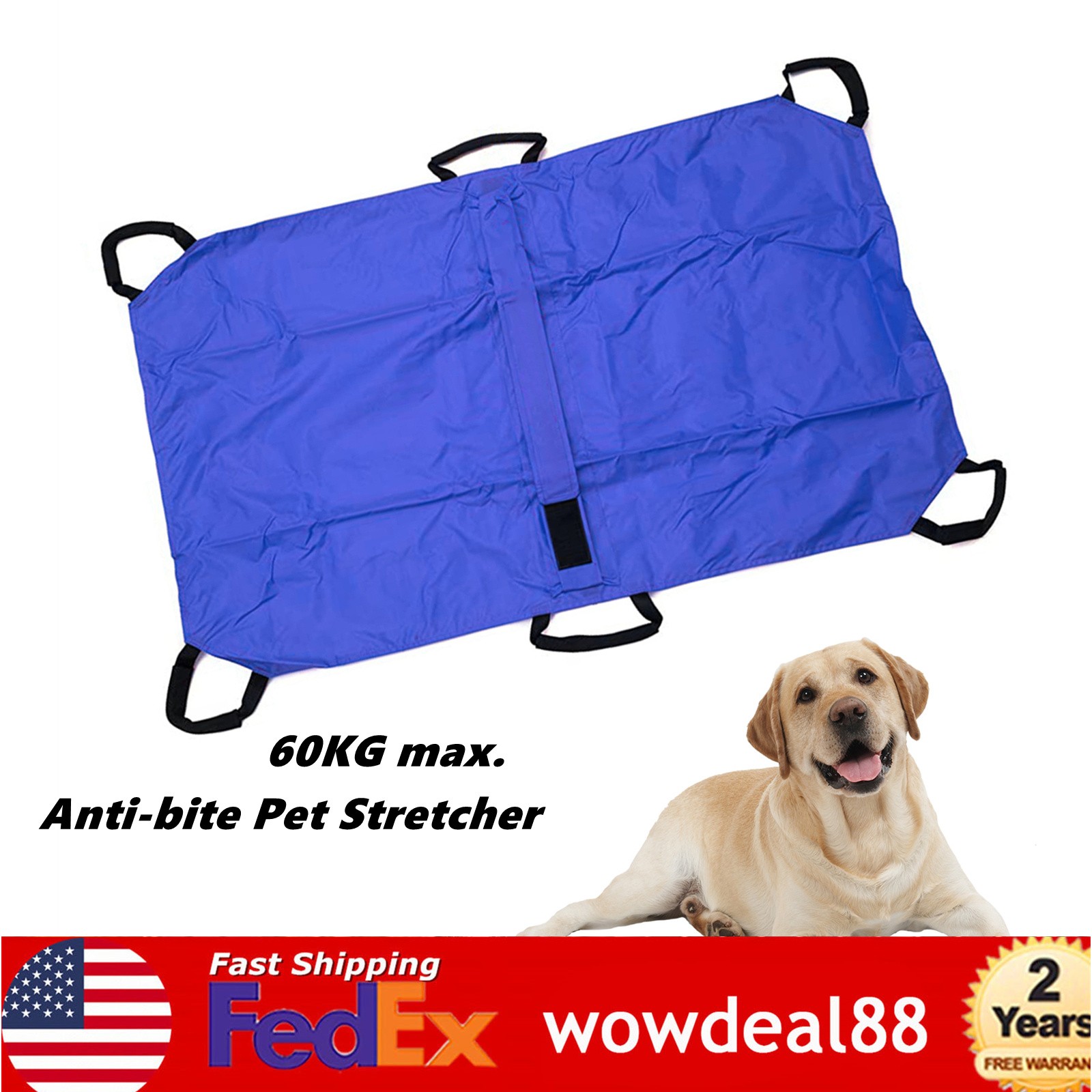 60KG Emergency Pet Stretcher Large Dog Animals Transport Stretcher Anti-bite
