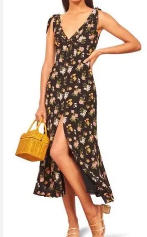 Reformation Harper Midi Maxi Dress Womens Size 12 Sylvia Floral Sundress