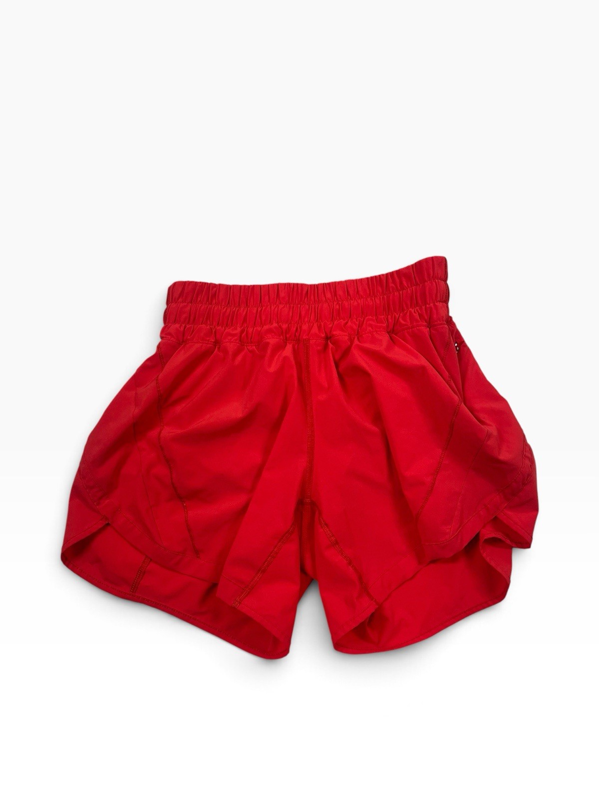 Red Lululemon Speed Up Gym Running Athletic Training Shorts Women\'s Size 4