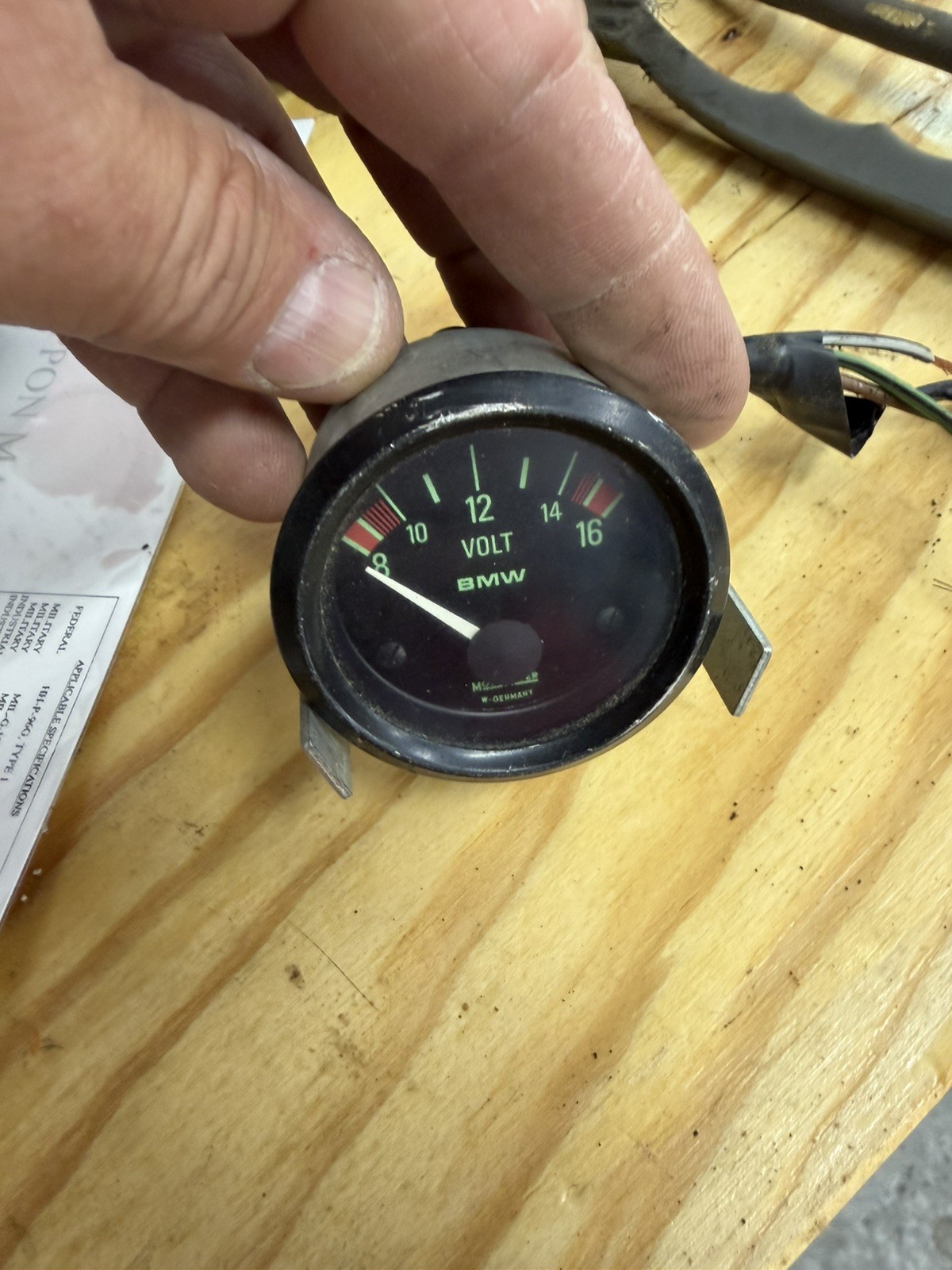 BMW R100RT R100 R100RS R100S Airhead Motometer volt meter