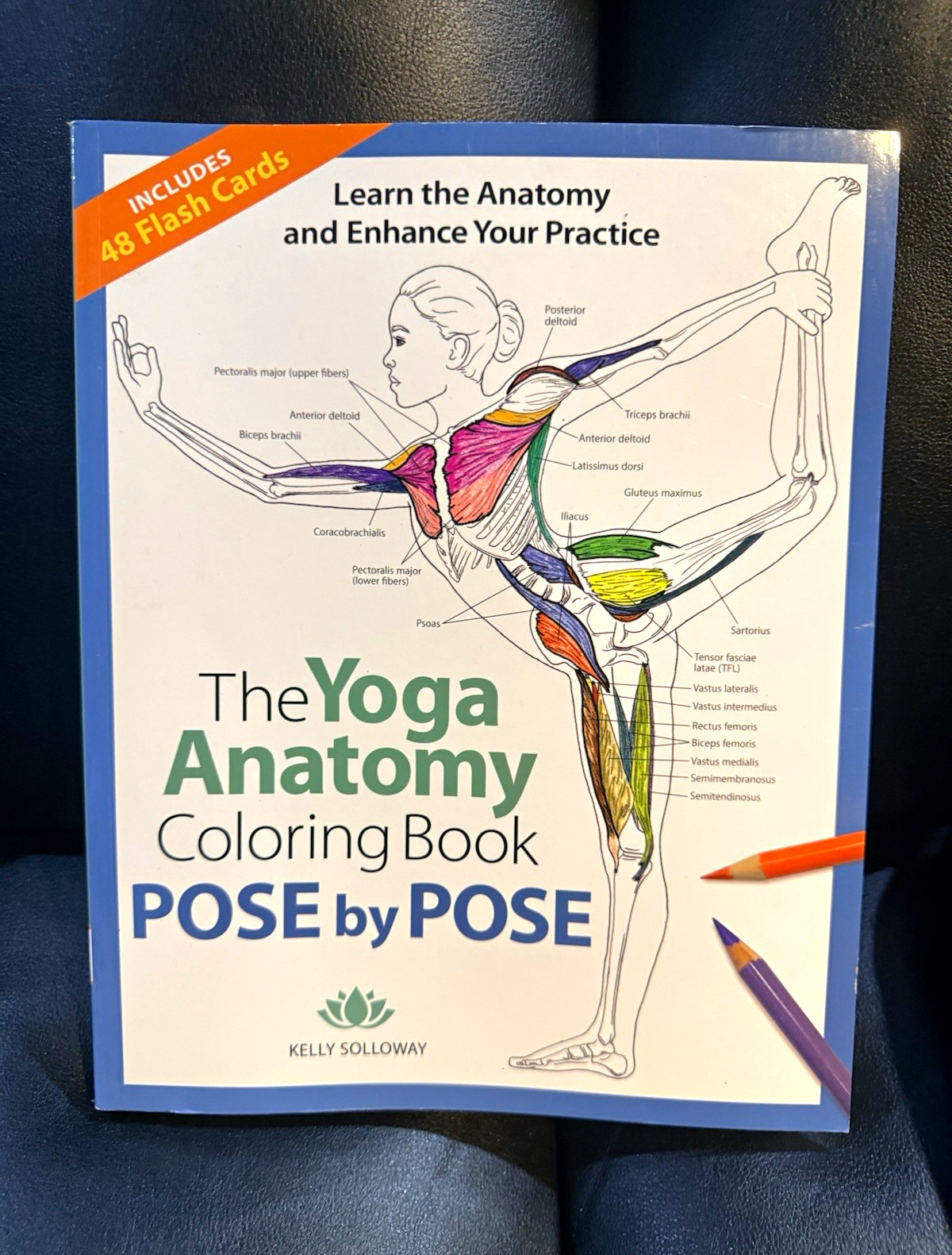 The Yoga Anatomy Coloring Book: Pose by Pose with Flash Cards, Multicolor The Yoga Anatomy Coloring Book: Pose by Pose with Flash Cards, Multicolor