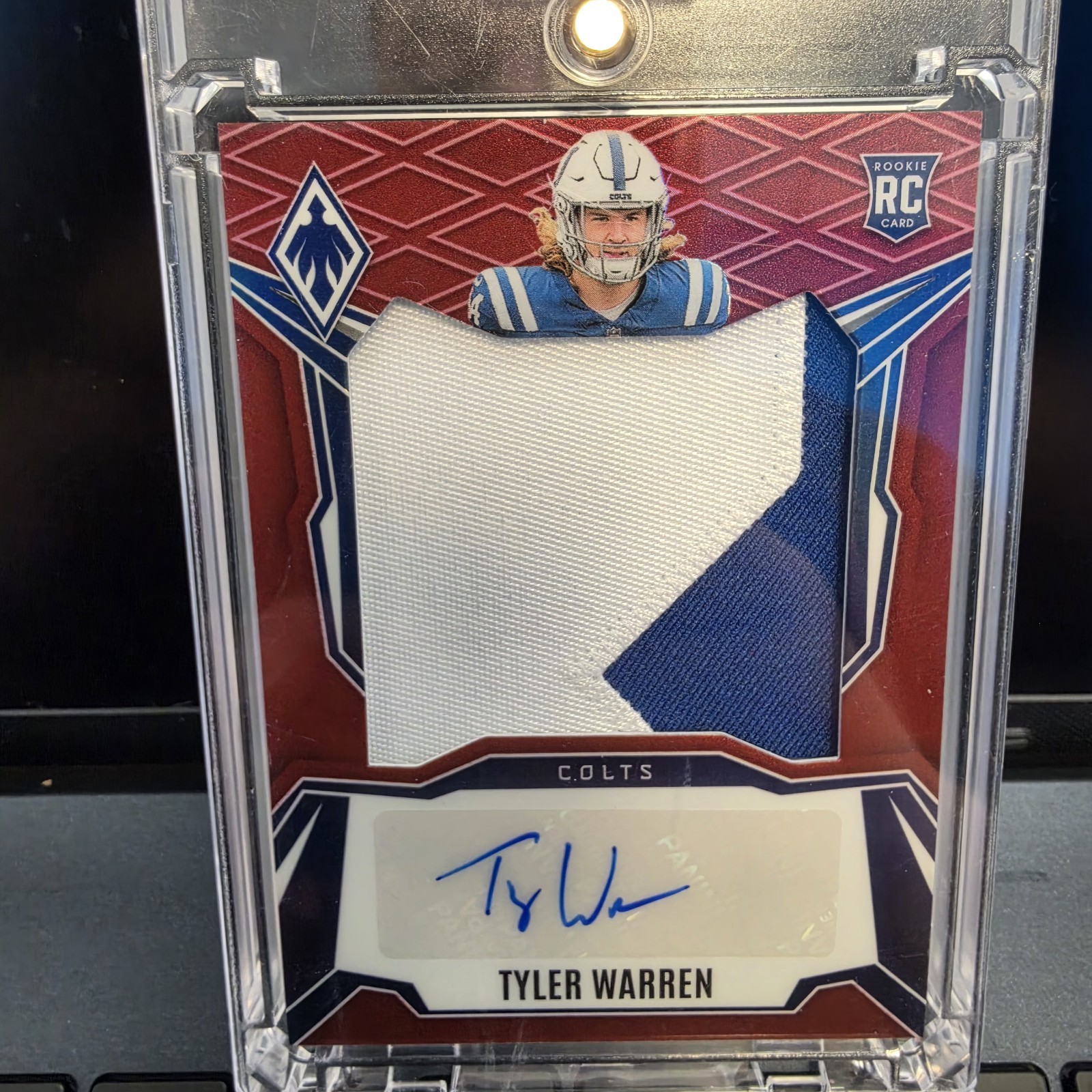 Panini Phoenix 2025 Tyler Warren Colts RC Patch Auto /99 RPS-TWN Panini Phoenix 2025 Tyler Warren Colts RC Patch Auto /99 RPS-TWN