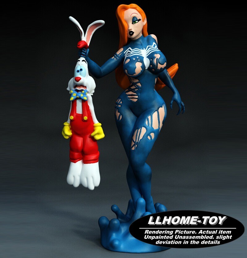 1/24 7cm tall Jessica Rabbit 3D Print Garage Kit Model Unpainted mini figure