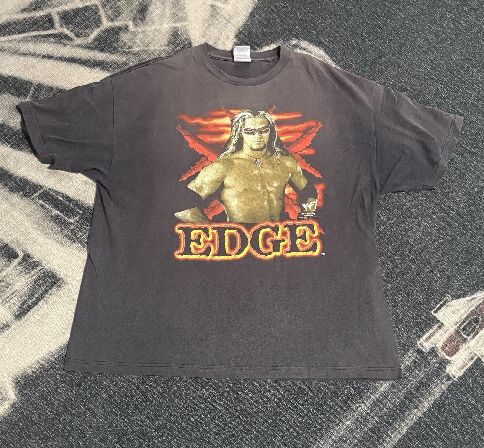 Vintage 1998 WWF Edge You Think You Know Me Shirt Black 2XL Wrestling WWE RARE