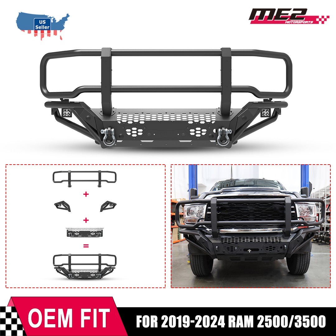 2019-2024 Front Bumper Steel For Dodge Ram 2500 3500 Heavy Duty Offroad