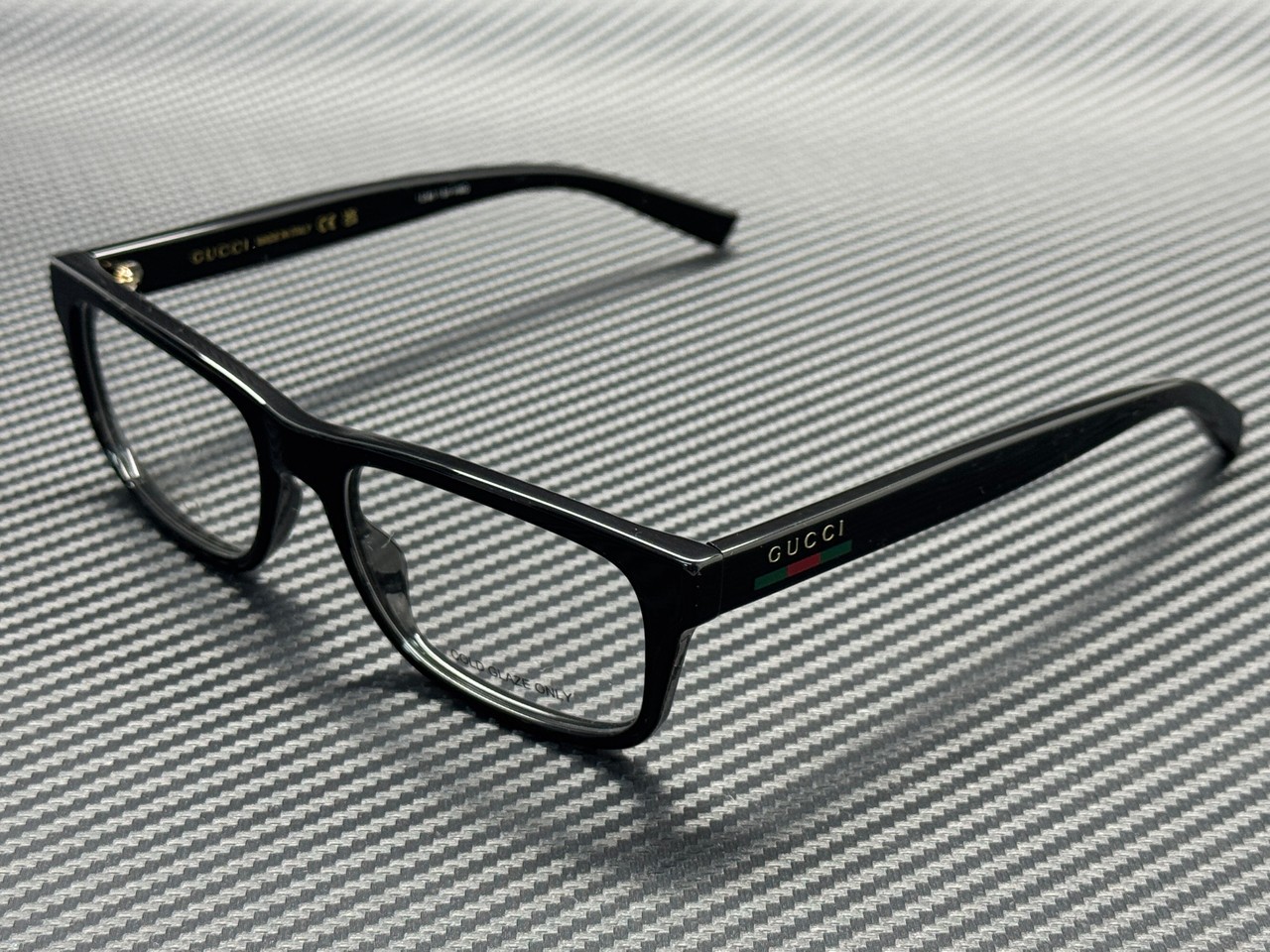 GUCCI GG1858O 001 Black Men\'s 56 mm Medium Eyeglasses