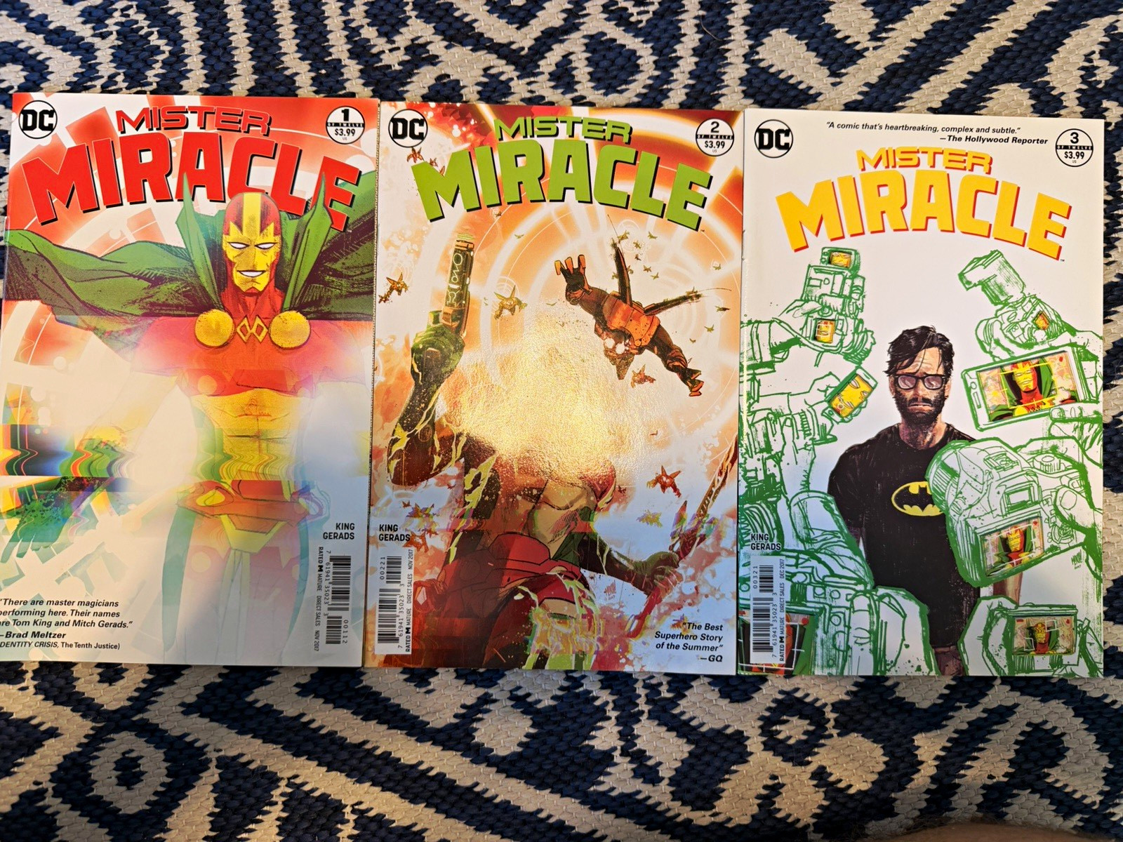 Mister Miracle #1-3 Comic Book. Tom King Mitch Gerads (2017)