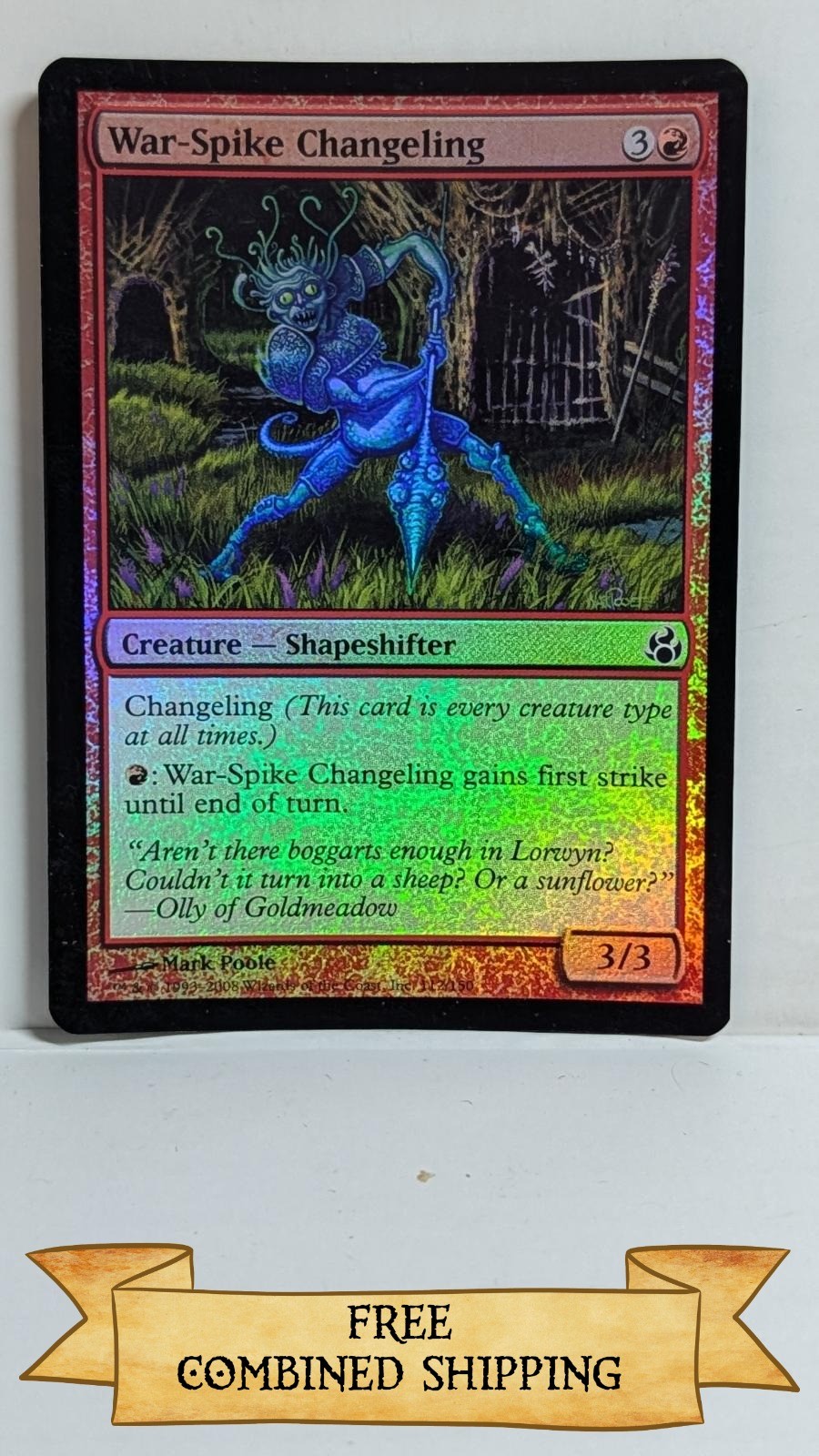 War-Spike Changeling Morningtide Foil ...sku: CC1165