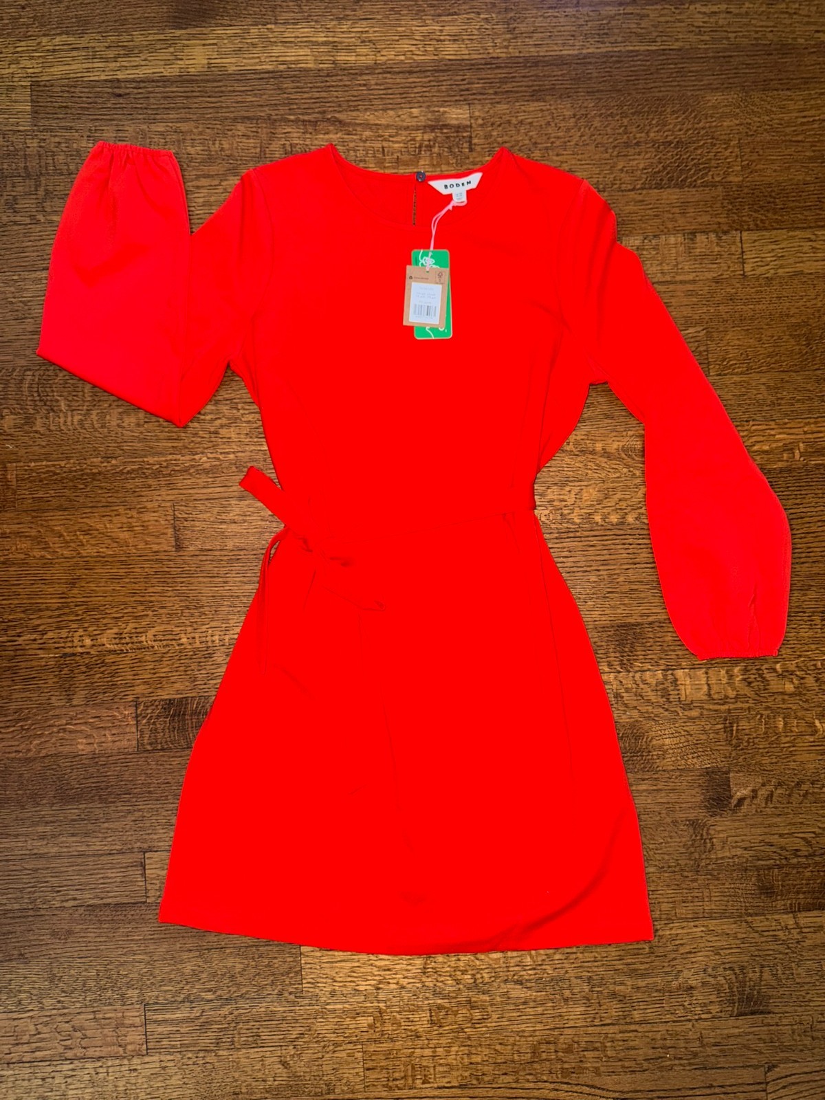 NWT  Boden Violet Jersey Shift Dress -  Poppy Red - Size 10
