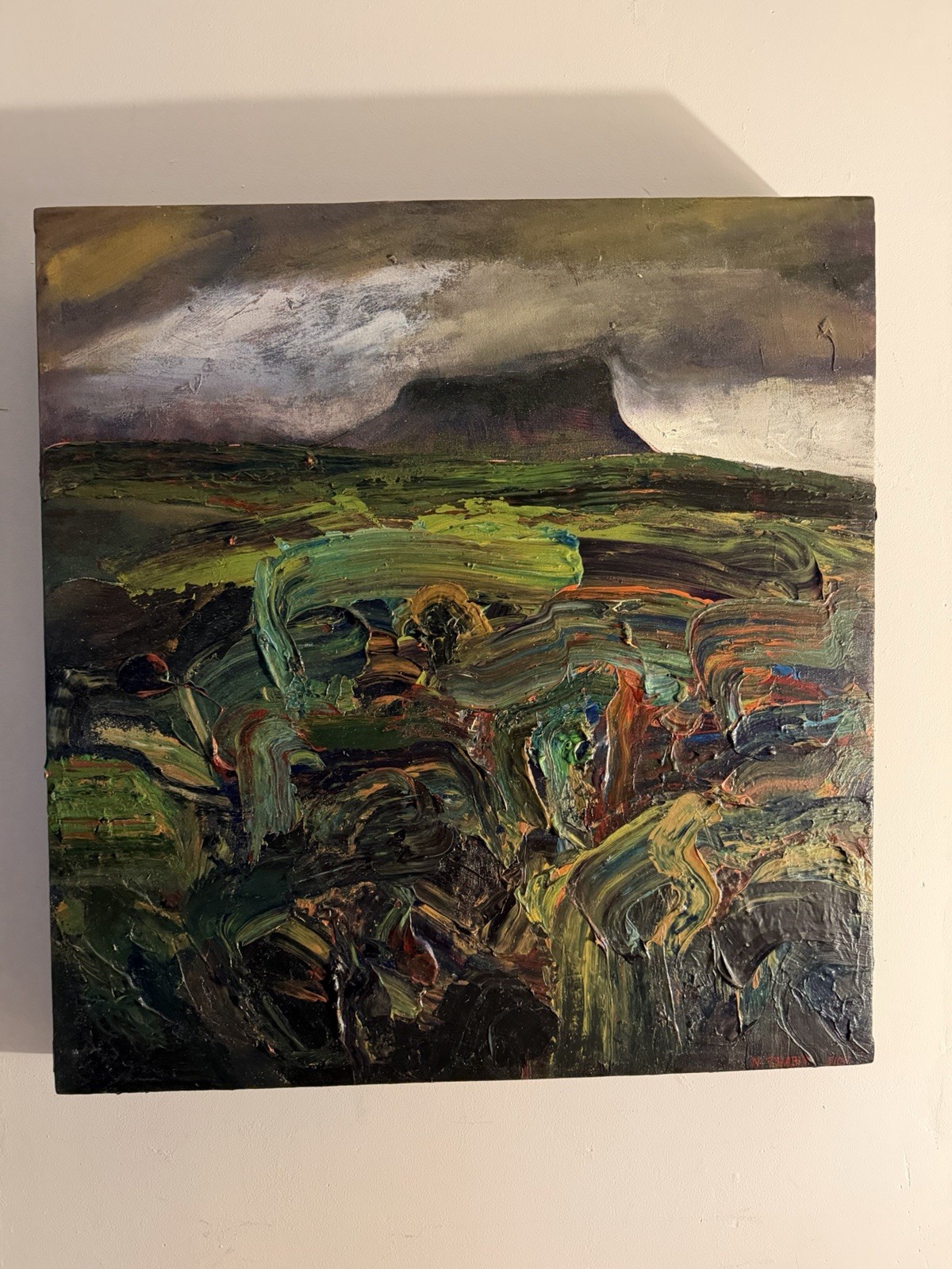 Original Vibrant Abstract Landscape Painting \