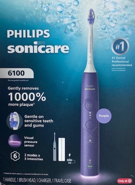 Philips Sonicare 6100 Rechargeable Electric Toothbrush - Purple