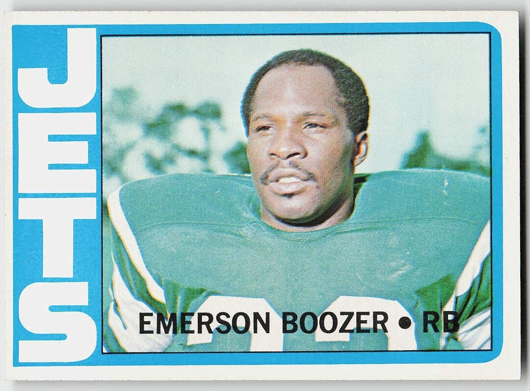 1972 Topps #322 Emerson Boozer FOOTBALL New York Jets 1972 Topps #322 Emerson Boozer FOOTBALL New York Jets