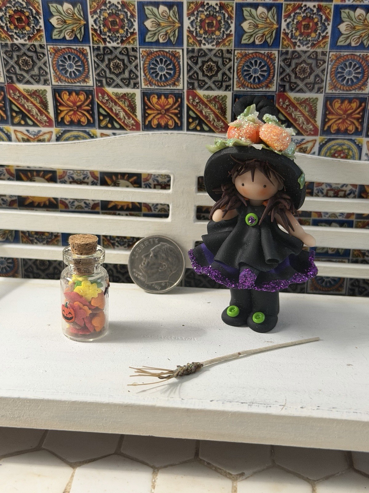 1:12 Dollhouse miniatures Halloween holiday collectibles - Artisan