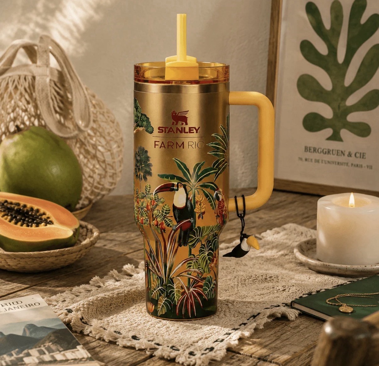 Farm Rio Stanley 30 Oz Tumbler -woods