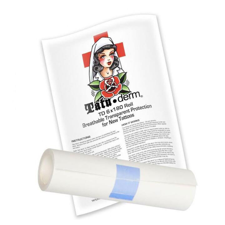 Tatu-Derm Clear Tattoo Bandage Aftercare 6