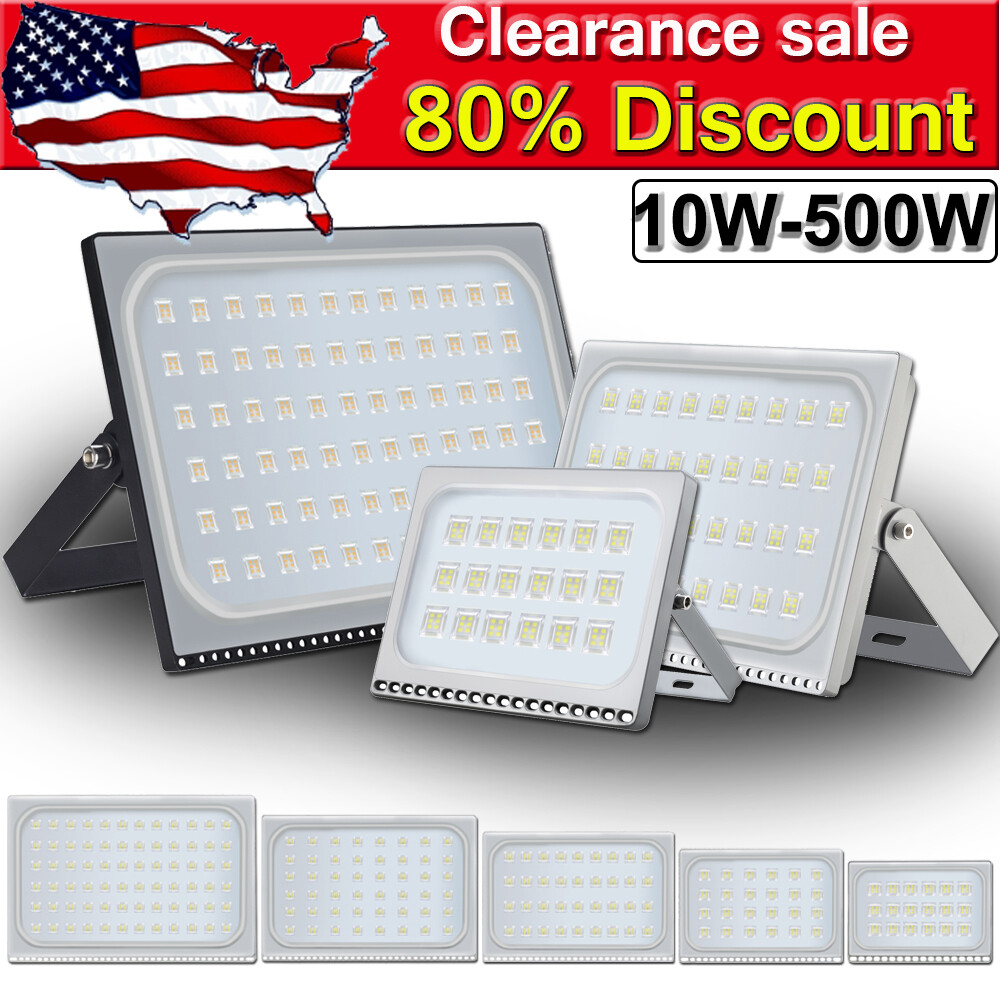 LED Flood Light 10W 20W 30W 50W 100W 150W 200W 300W 500W Spotlight Outdoor Lamp