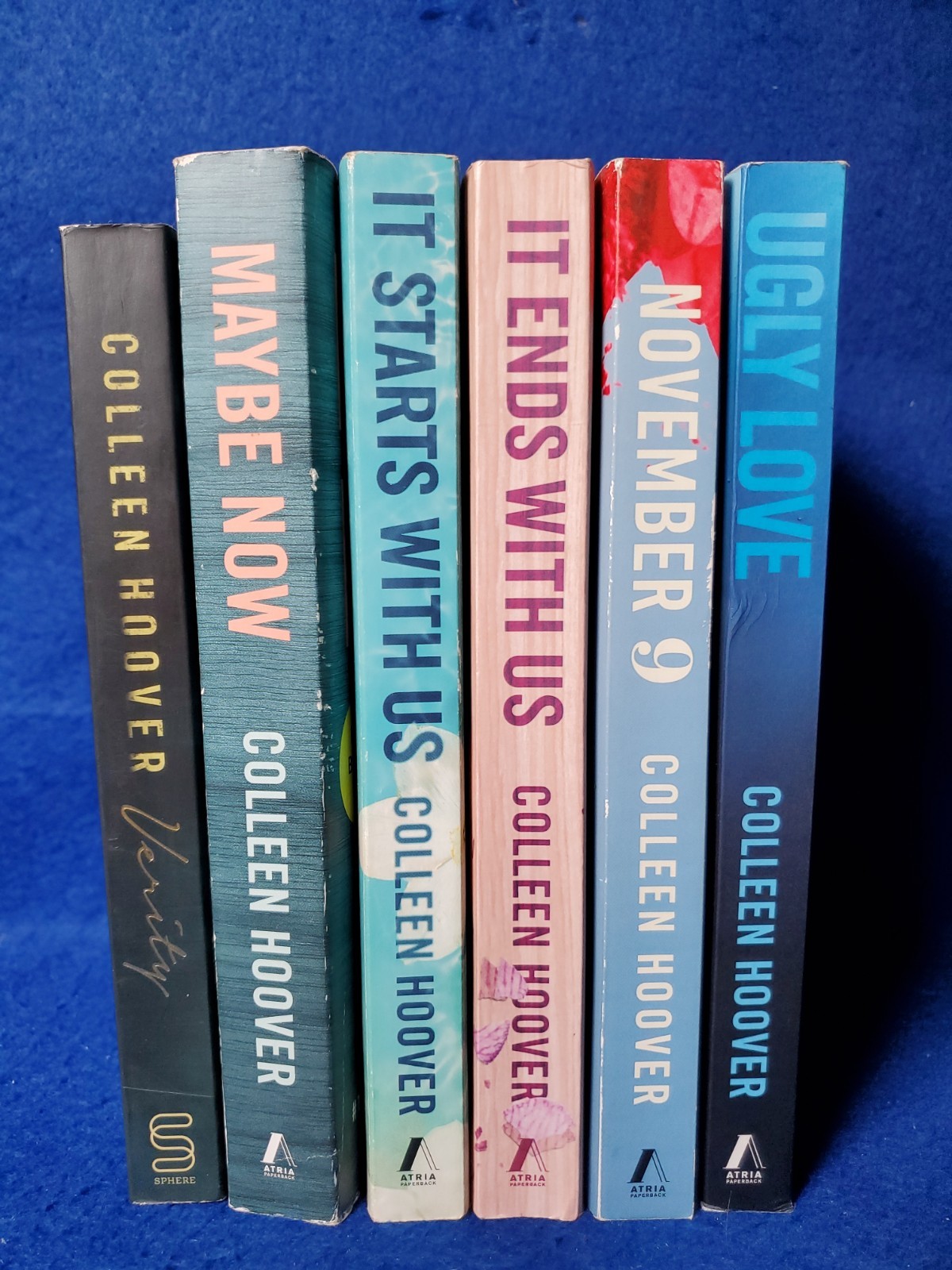Colleen Hoover 6 Book Lot Ugly Love November 9 It Ends With Us Maybe Now PB