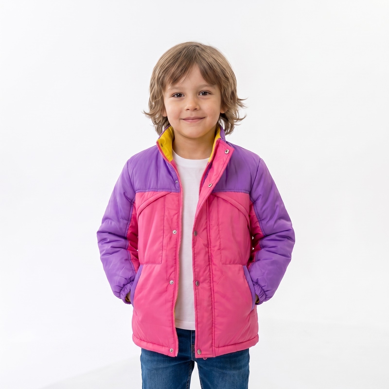 Kids 90s Retro Colorblock Windbreaker | Oliver Tree Inspired Rave Jacket