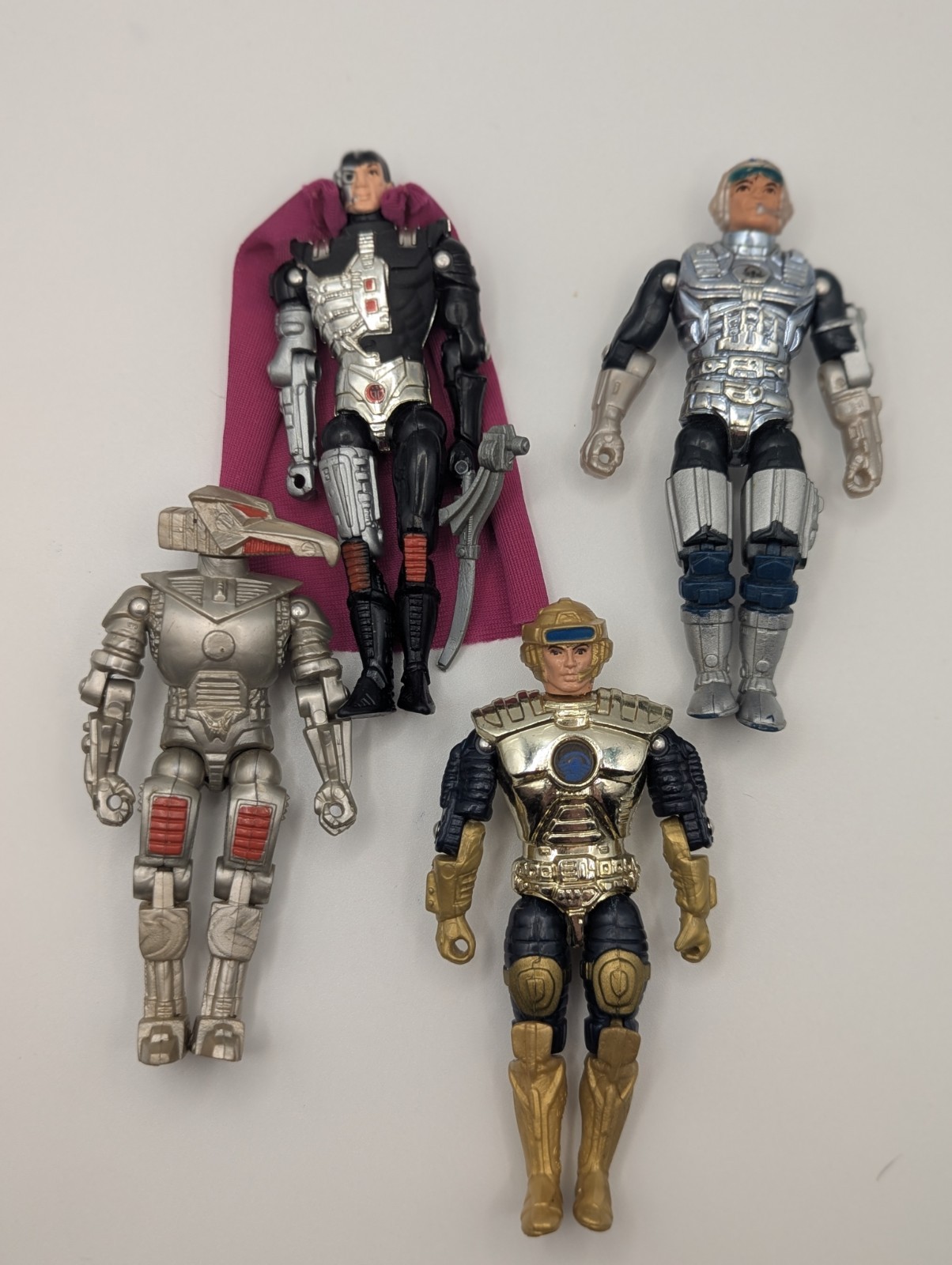 Vintage 1986 L.E.G. Robot Action Figure Lot of 4 Figures Read Description