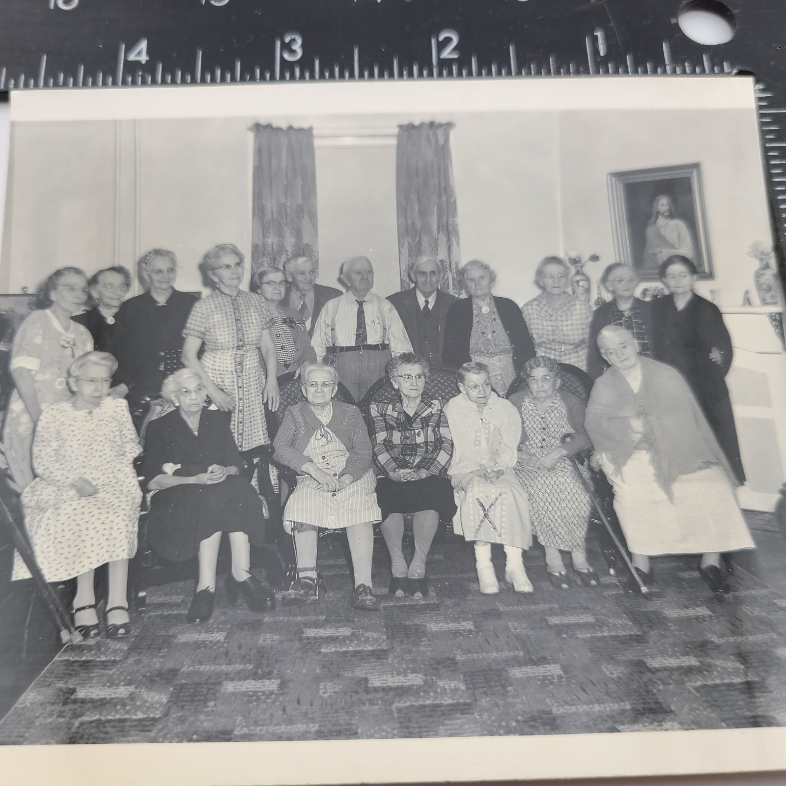 Photo Retirement Home Otterbein Group Portrait Vintage