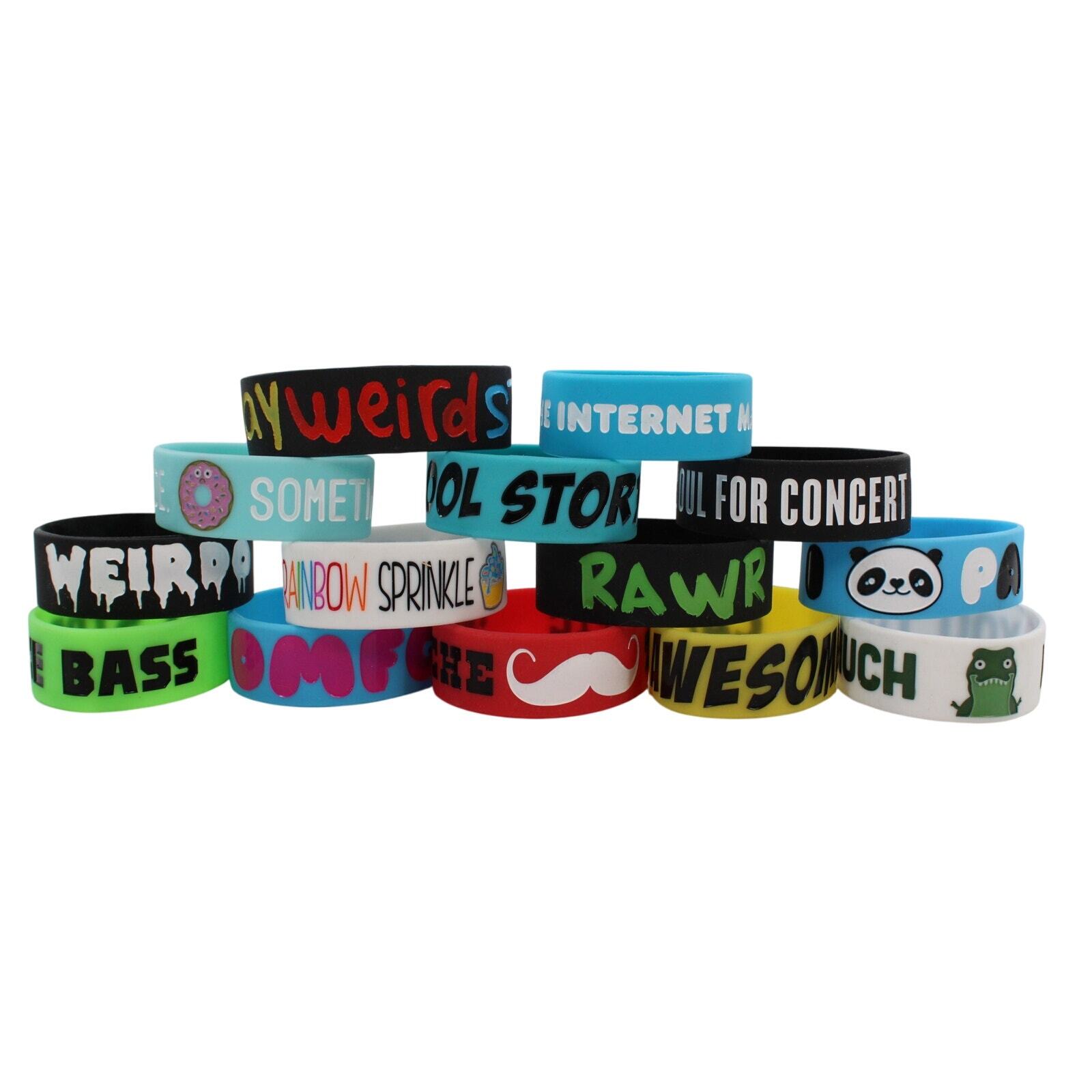 14 Piece Old School Emo Hot Topic Wristband Bracelet Lot 14 Piece Old School Emo Hot Topic Wristband Bracelet Lot