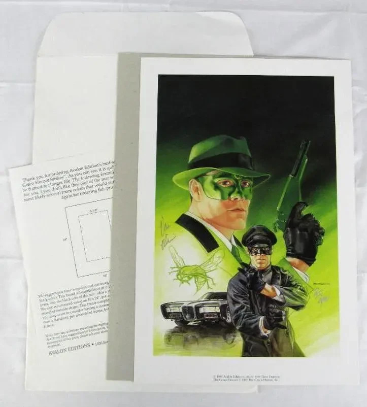 1989 Avalon The Green Hornet Signed Van Williams & Dave Dorman 12 X 18 Art Print 1989 Avalon The Green Hornet Signed Van Williams & Dave Dorman 12 X 18 Art Print