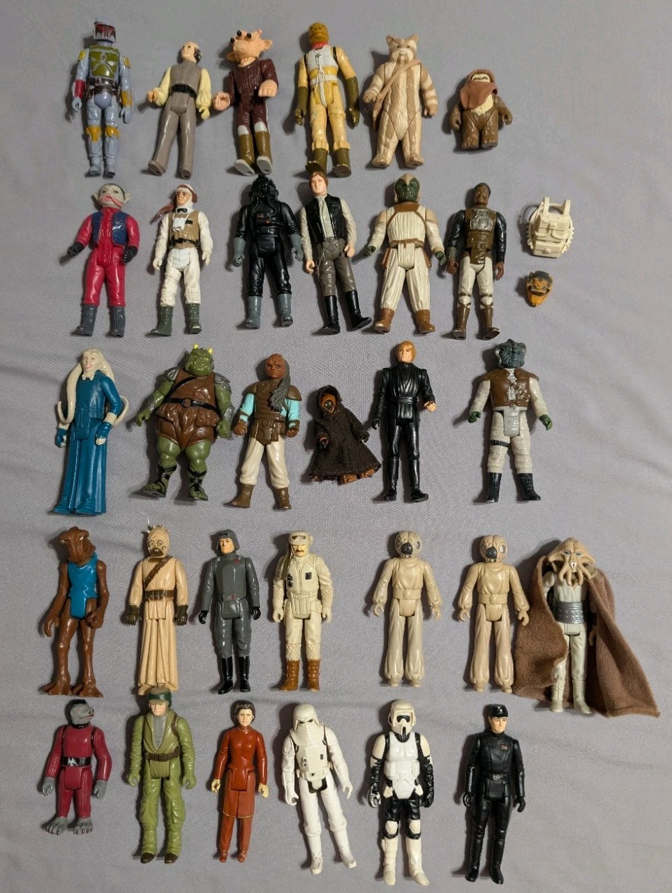 Vintage Kenner Star Wars Action Figures Lot of 31 Original 1977-1985 Boba Fett