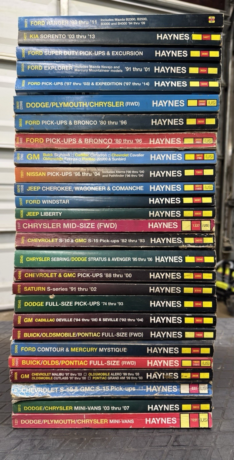 haynes repair manuals lot