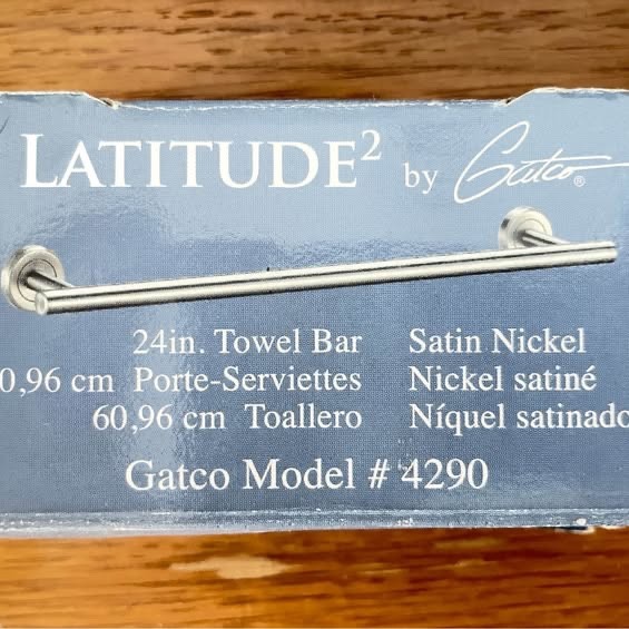 GATCO 4290-SN 24\'\' Latitude II Towel bar, Satin Nickel