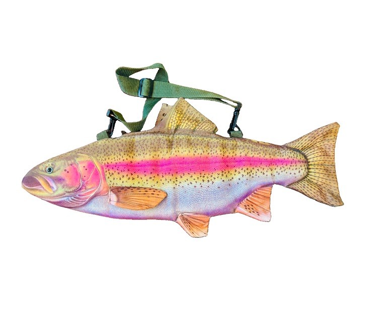 Vintage 1990s Rainbow Trout Insulated Tote Bag – Salamander Graphix – UNUSED 