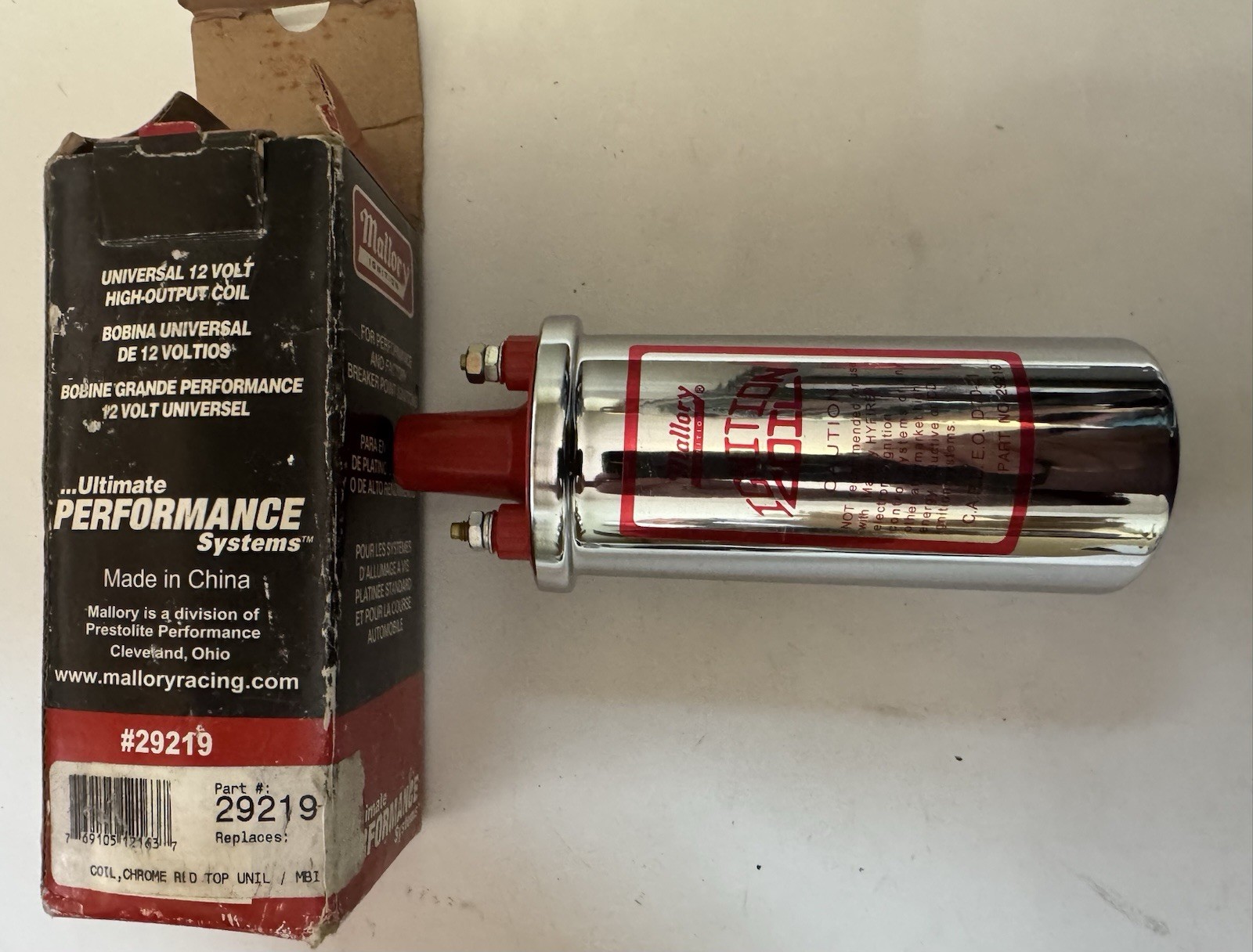 Mallory 29219 Universal Chrome Canister Coil