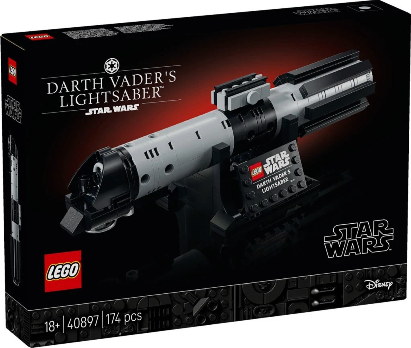Lego #40897 Star Wars: Darth Vader's Lightsaber:ships Oct 4th. Pre-order