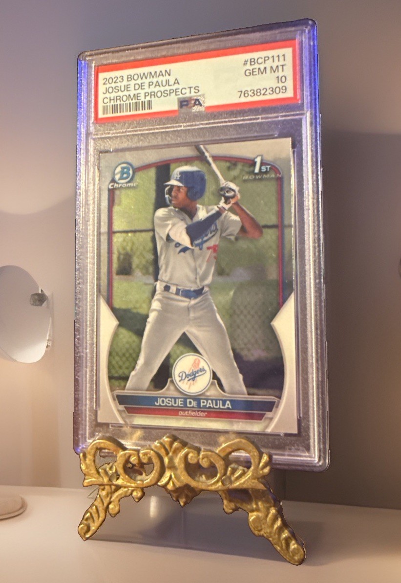 2023 Bowman Josue De Paula 1st Chrome Prospects Psa 10 💎 #BCP-111 🚀 Dodgers 2023 Bowman Josue De Paula 1st Chrome Prospects Psa 10 💎 #BCP-111 🚀 Dodgers