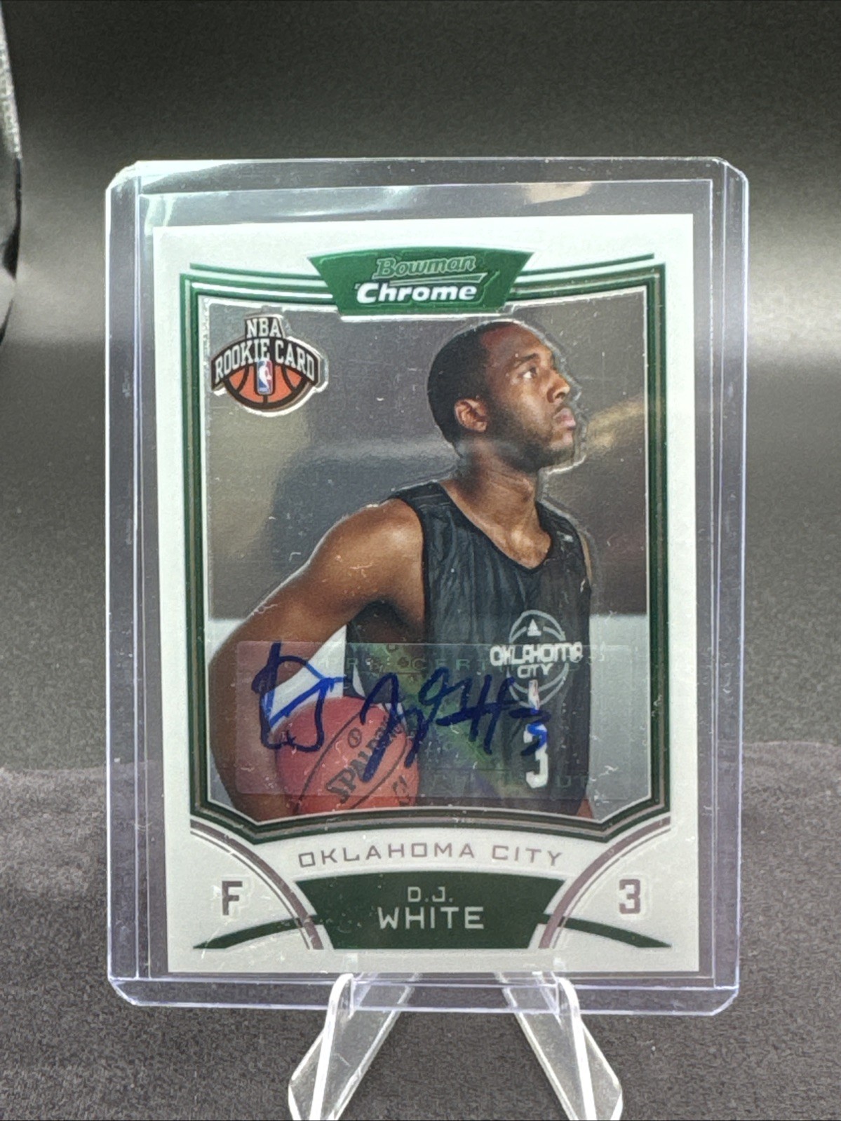 2008-09 Bowman Draft Picks & Stars Chrome, DJ White Rookie Auto, Card #172 2008-09 Bowman Draft Picks & Stars Chrome, DJ White Rookie Auto, Card #172