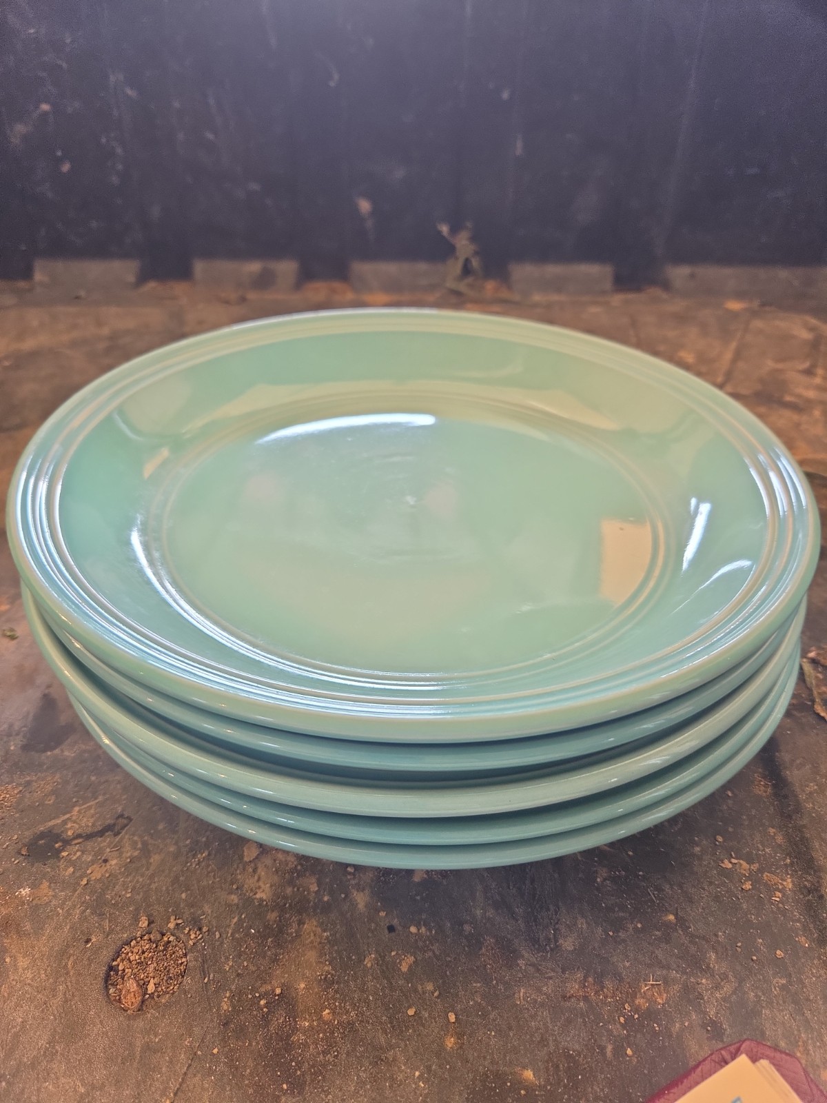 Vintage Set Of 5 Teal Mainstays 10.5