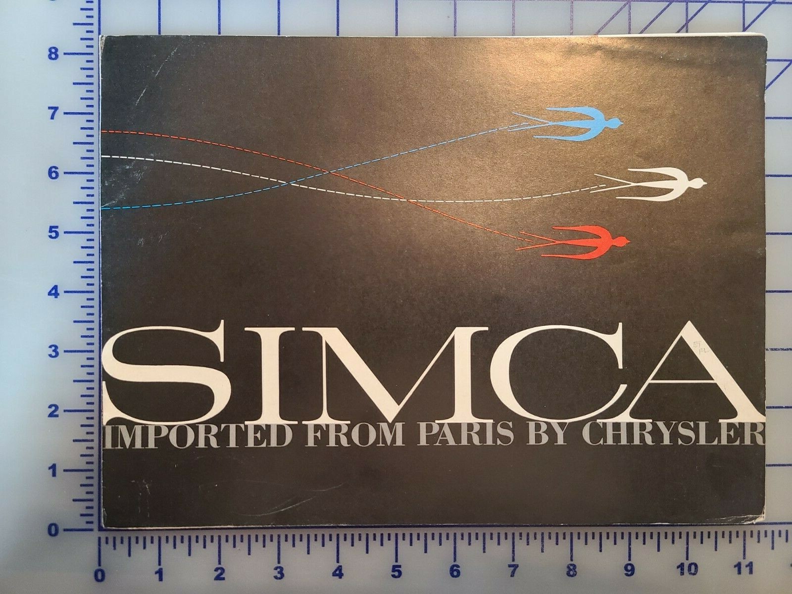 1959 Simca Brochure Folder Original 1959 Simca Brochure Folder Original
