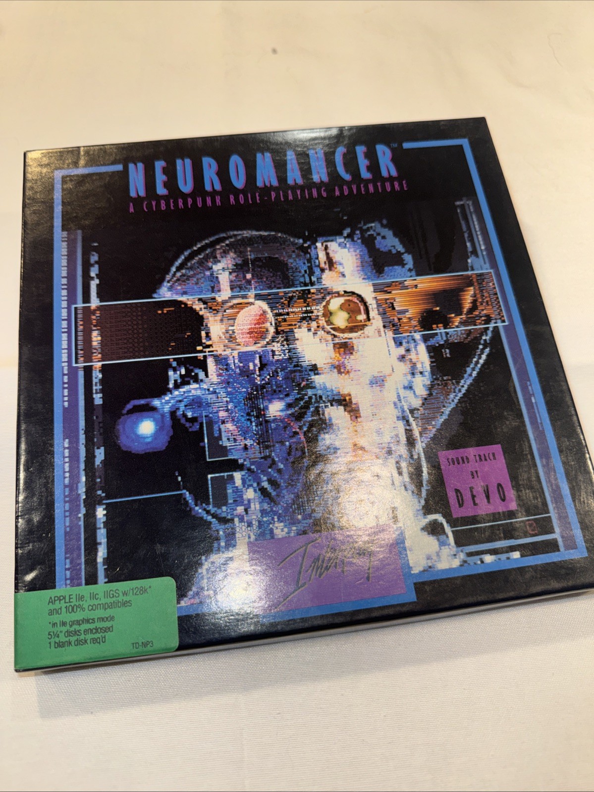 Neuromancer by Interplay Software for Apple IIe, IIc, IIGS. 5 1/4 Floppy Disks Neuromancer by Interplay Software for Apple IIe, IIc, IIGS. 5 1/4 Floppy Disks